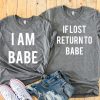 couple shirts if lost return to babe gray shirts 1