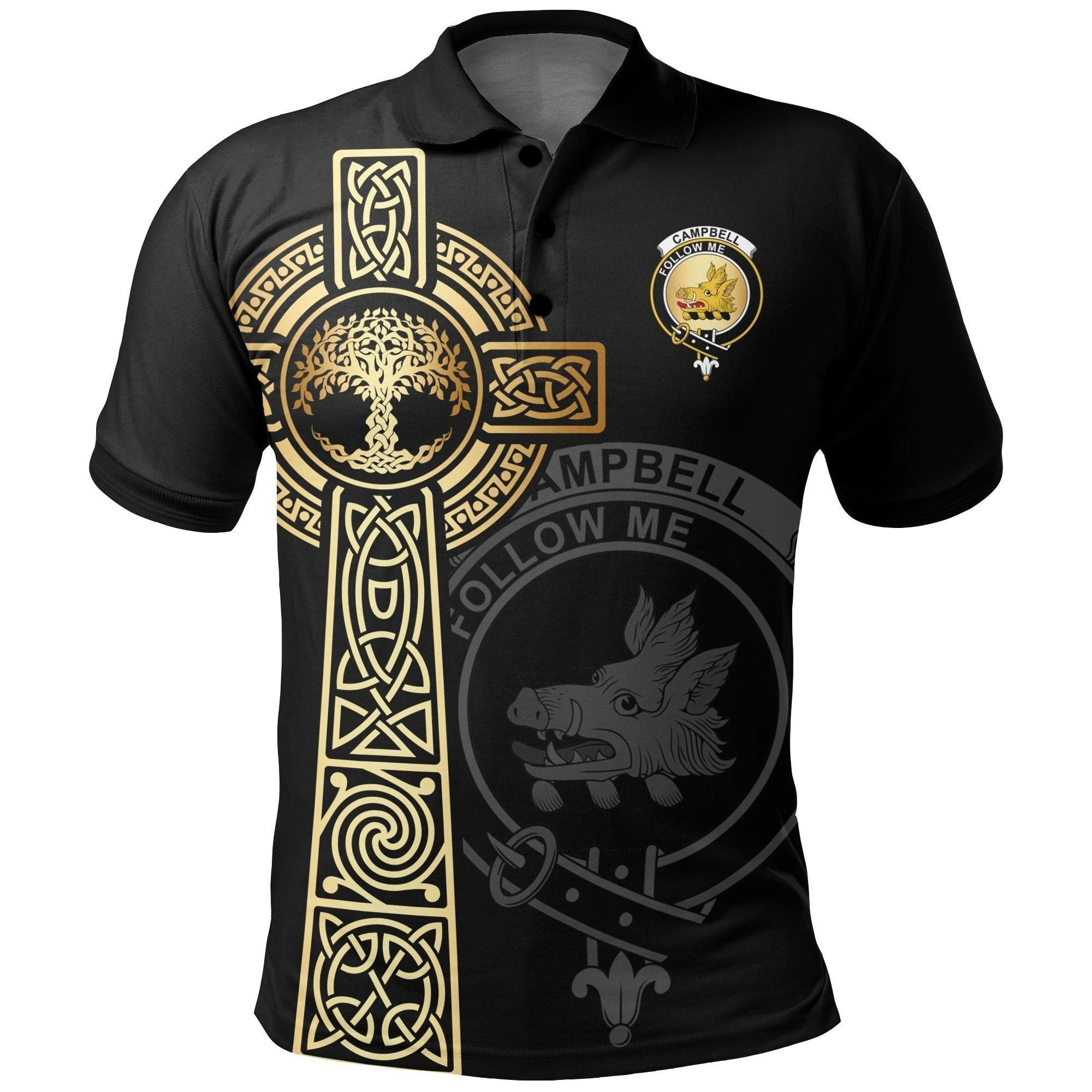 MacNab Clan Unisex Polo Shirt - Celtic Tree Of Life