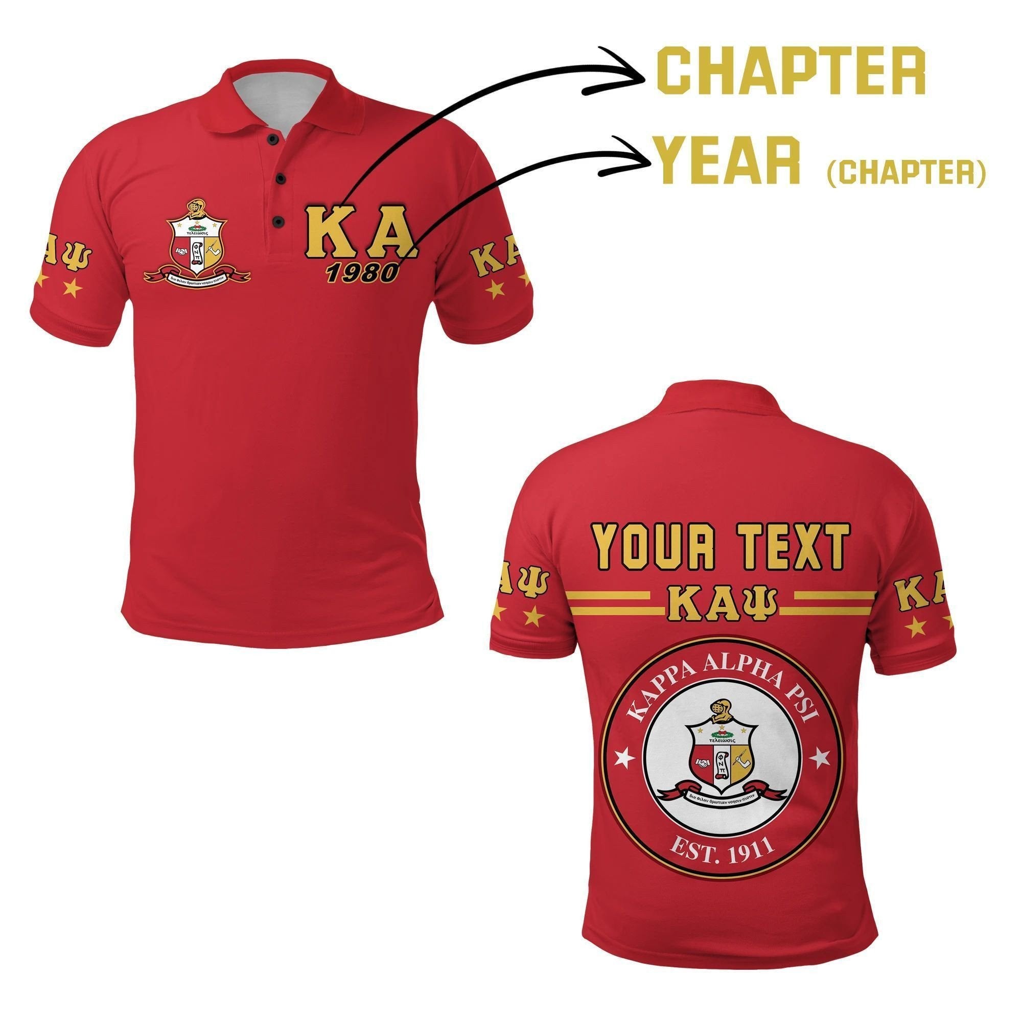 Fraternity Shirt Personalised Kappa Alpha Psi Nupe Polo Shirt