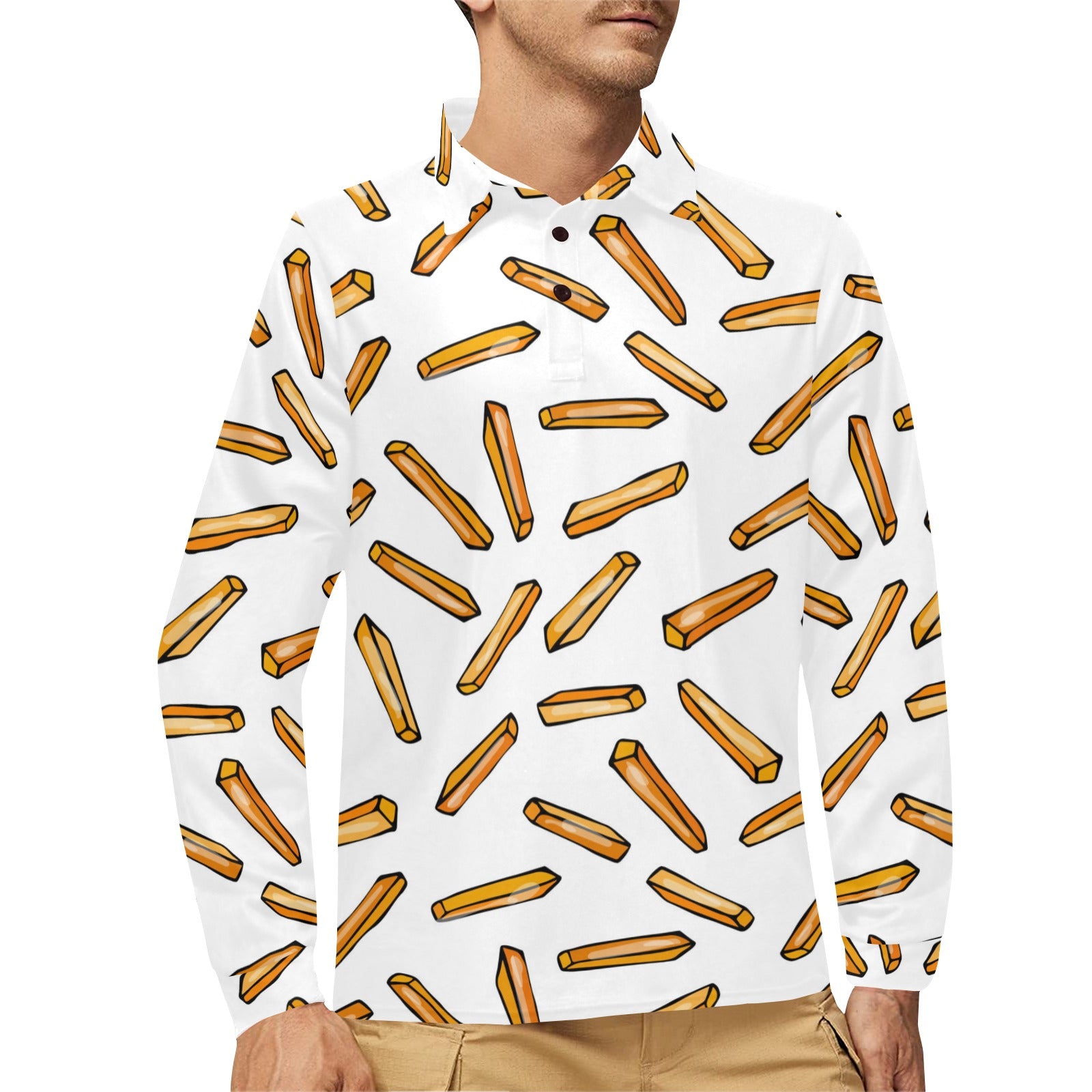 Potato Smile Pattern Print Men Long Robe