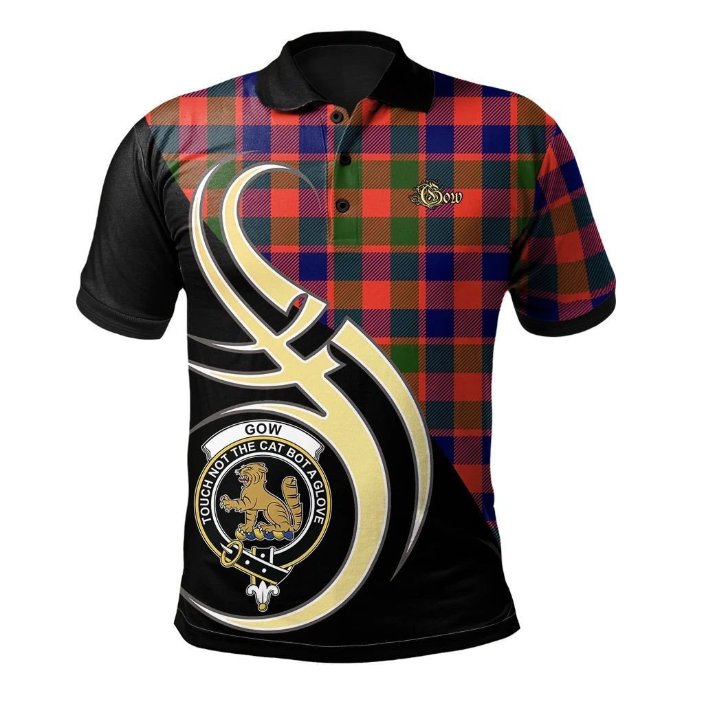 MacInnes Modern Clan Polo Shirt, Scottish Tartan MacInnes Modern Clans Polo Shirt Believe In Me Style