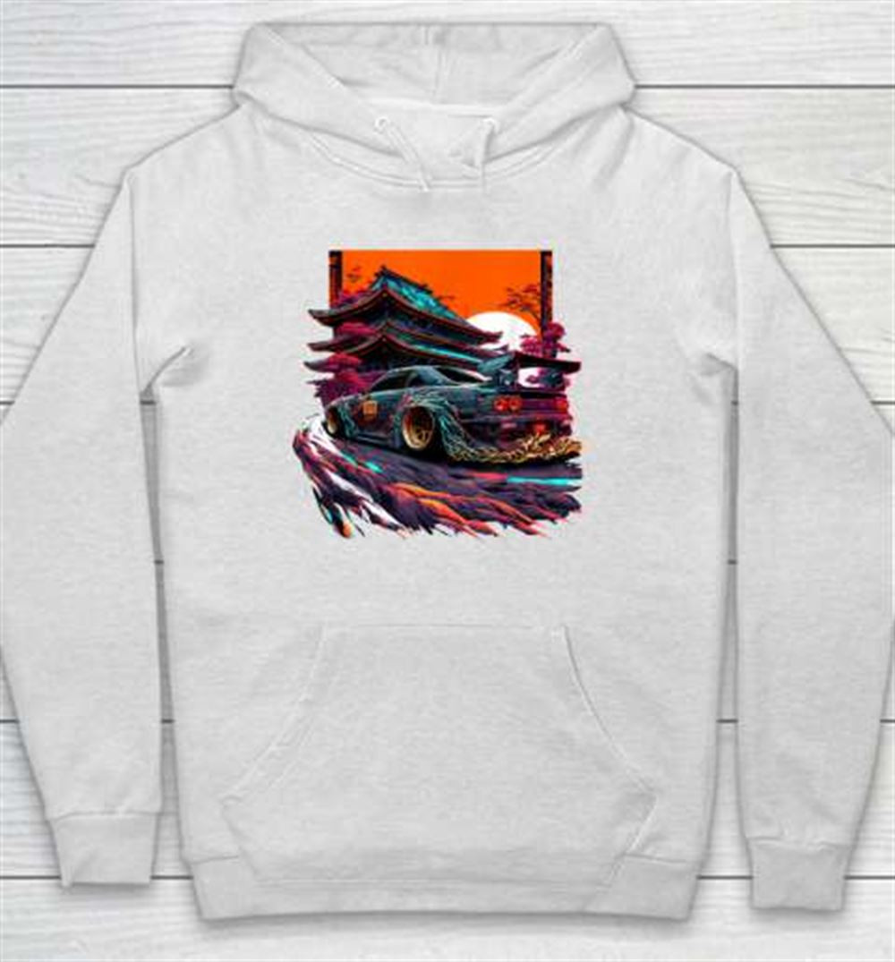 JG Infinite 1986 Toyota Supra JDM Legend Hoodie - Unisex Car Enthusiast Sweatshirt - View #3