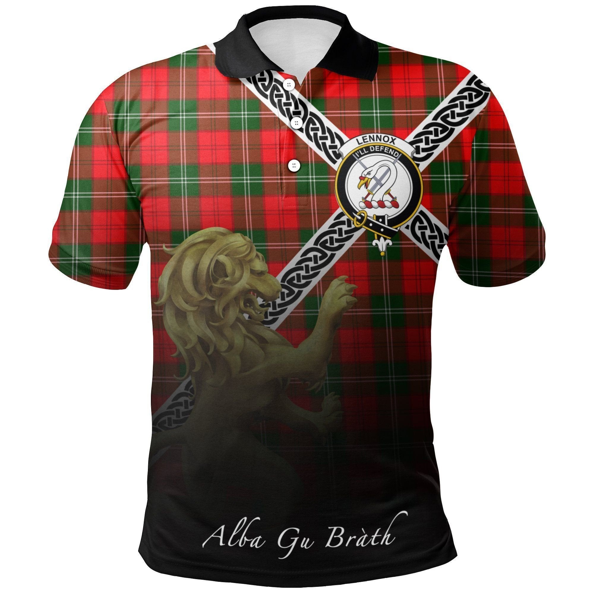 Sempill Modern Clan Polo Shirt, Scottish Tartan Sempill Modern Clans Polo Shirt