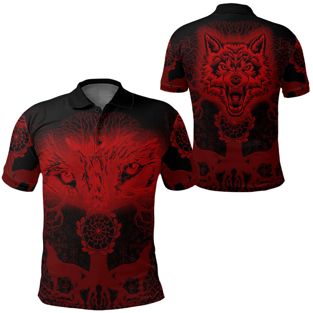 Henderson Ancient Tartan Polo Shirt Viking Wolf main image 0