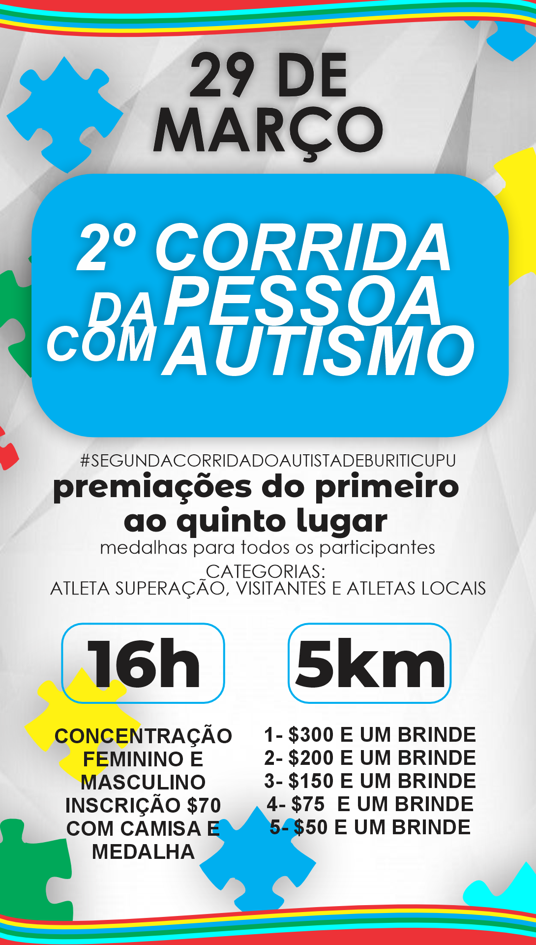 II CORRIDA DA PESSOA COM AUTISMO