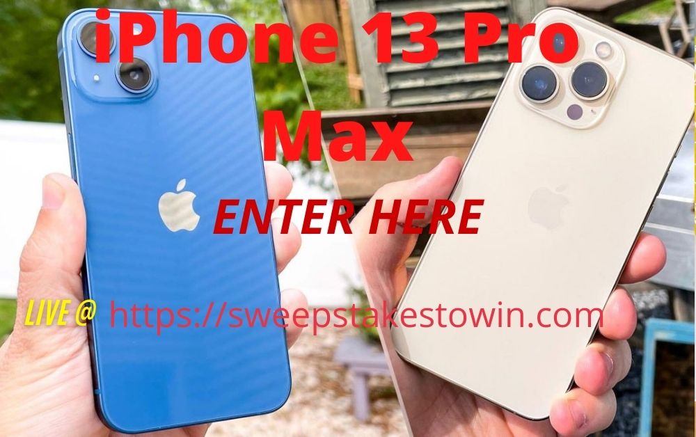 giveaway iphone 13 pro max gratis