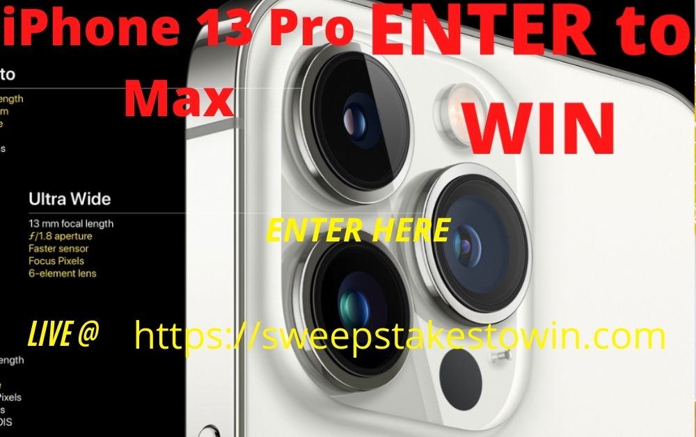 iPhone 13 Pro Max giveaway	