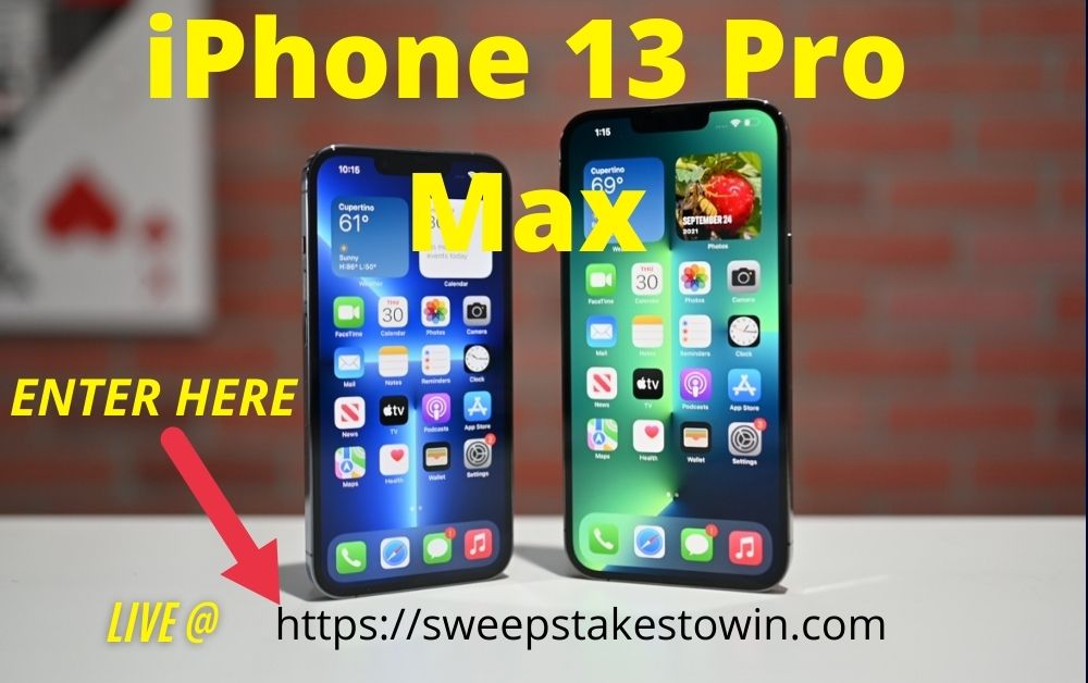 iphone 13 pro max giveaway 2022	