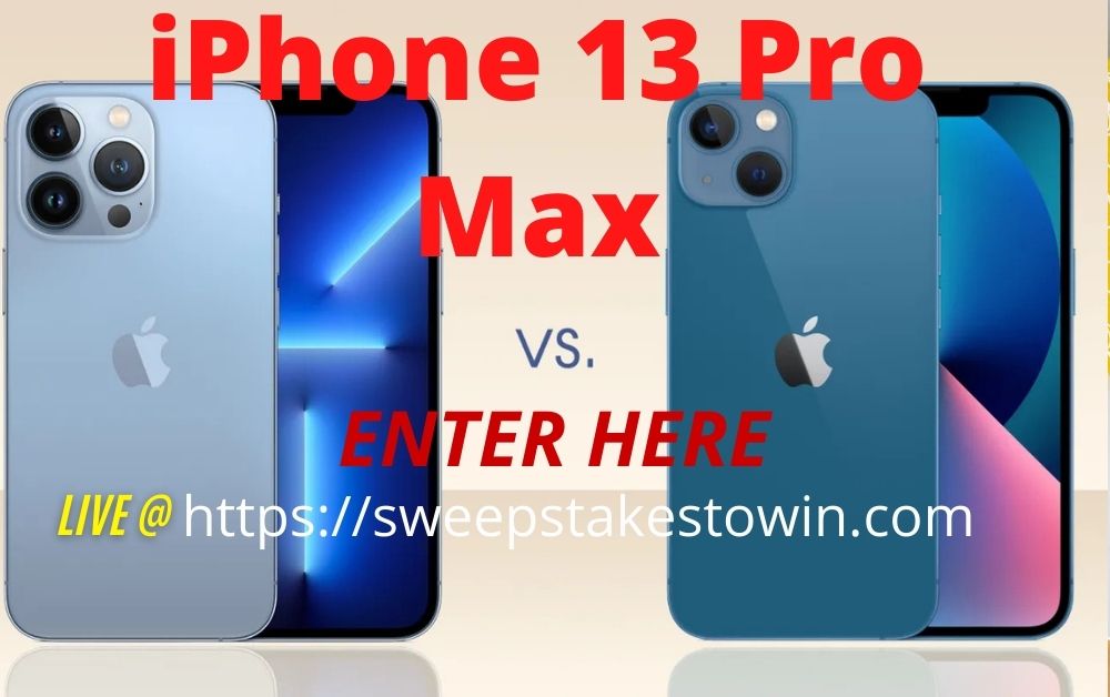 giveaway iphone 13 pro max gratis