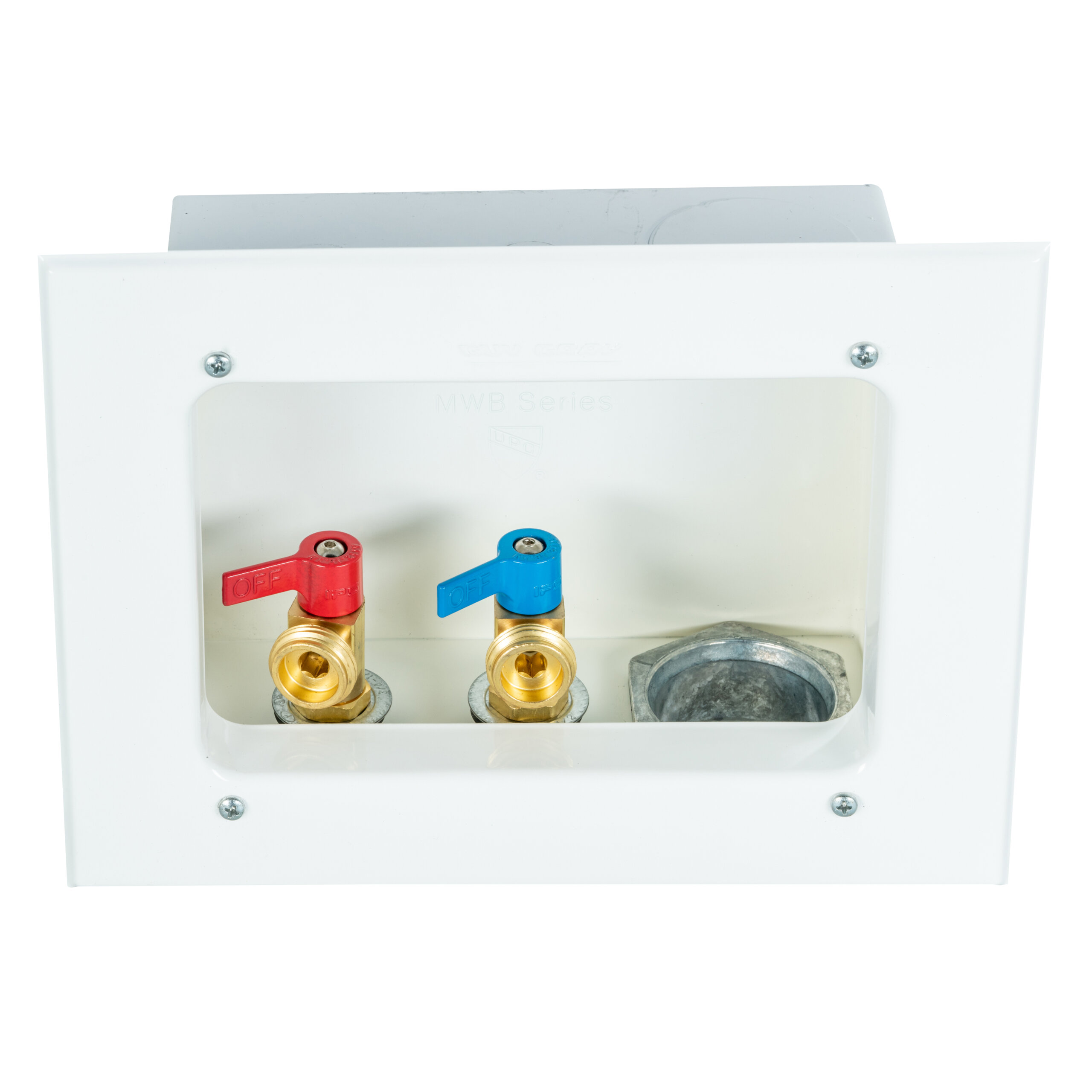Reversible Drain Econo Metal Washing Machine Outlet Box