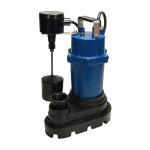 bottom suction cast iron sump pump