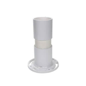 CORED HOLE CLOSET STUB WITH FLOOR OUTLET FOR WATER CLOSETS IN PRE-CAST CONCRET FLOORS