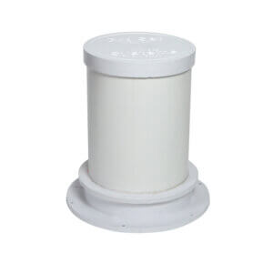 CAST IN CLOSET STUB FOR FLOOR OUTLET WATER CLOSETS IN POURED CONCRETE FLOORS. (NO FLANGES)