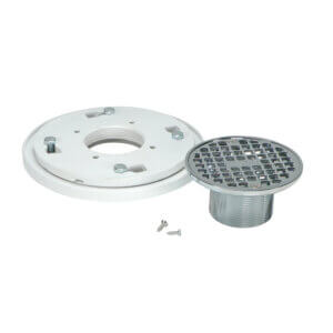 CAST-IN ADJUSTABLE SHOWER/FLOOR DRAIN FOR BUILT-IN SHOWER FLOORS