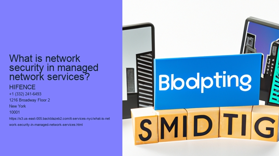 What is network security in managed network services?