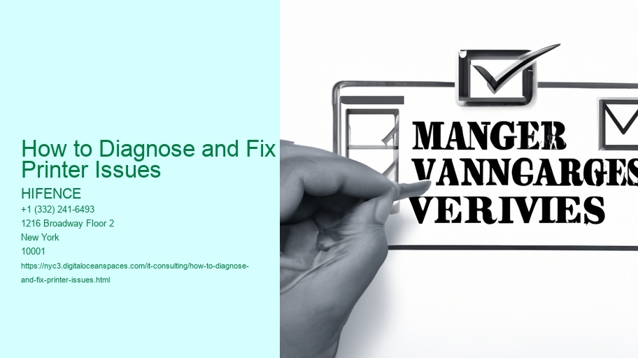 How to Diagnose and Fix Printer Issues