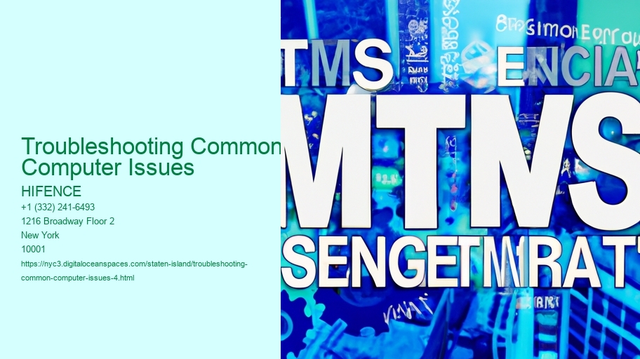 Troubleshooting Common Computer Issues