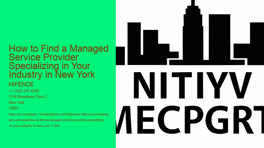 How to Find a Managed Service Provider Specializing in Your Industry in New York