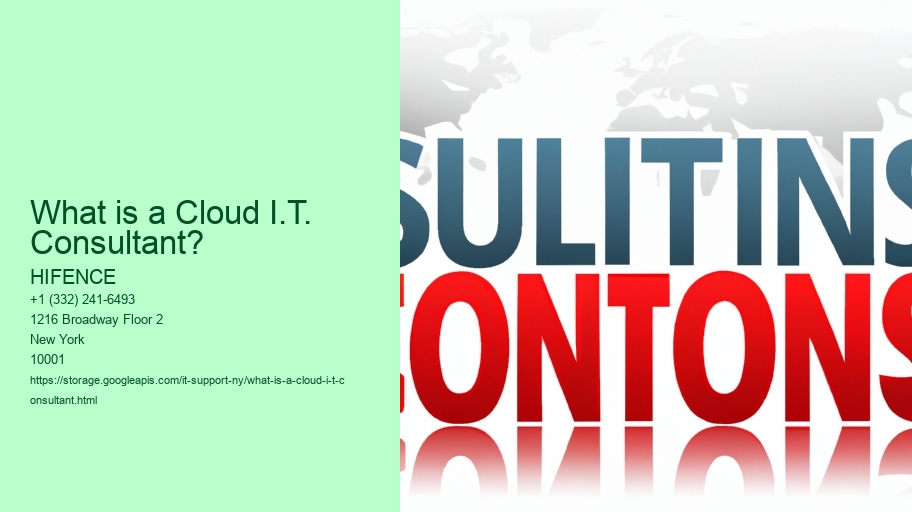 What is a Cloud I.T. Consultant?
