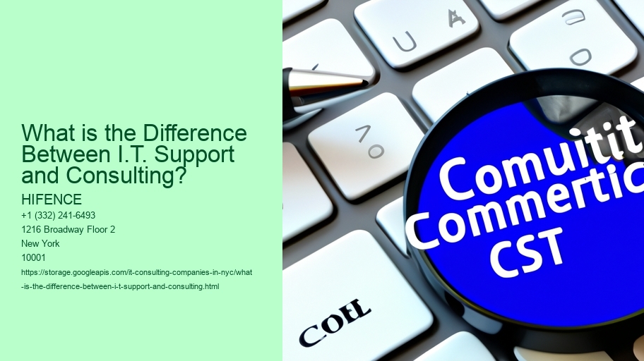 What is the Difference Between I.T. Support and Consulting?