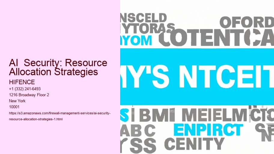 AI  Security: Resource Allocation Strategies