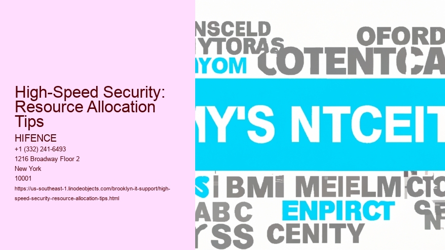 High-Speed Security: Resource Allocation Tips