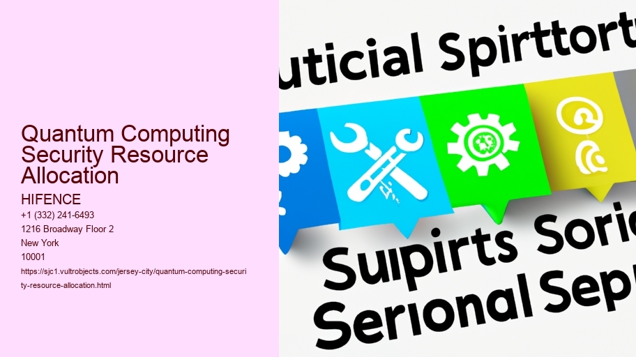 Quantum Computing  Security Resource Allocation