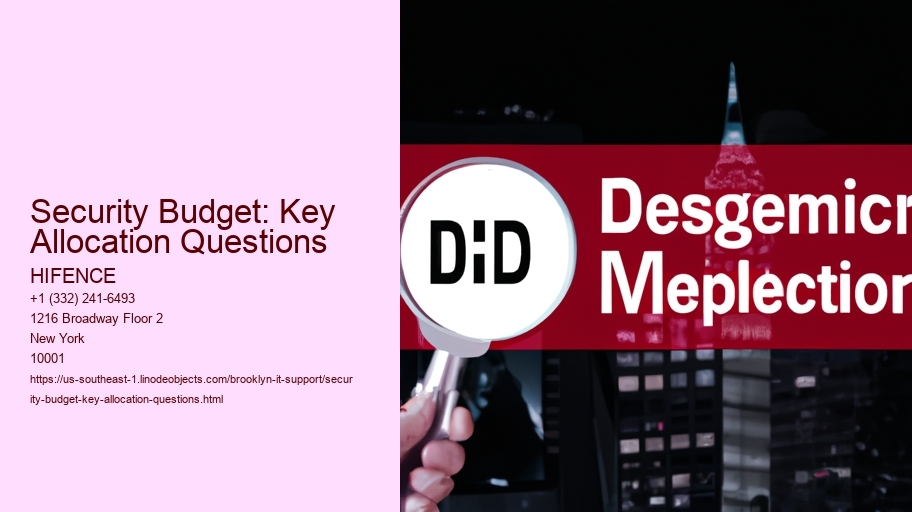 Security Budget: Key Allocation Questions