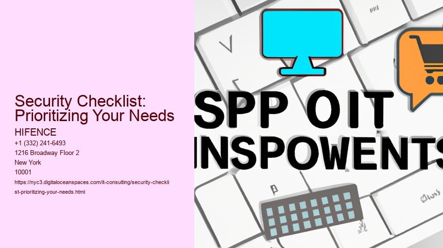 Security Checklist: Prioritizing Your Needs