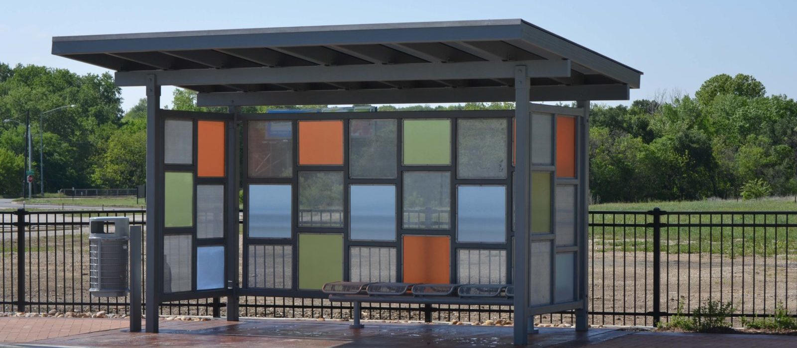 Front view of the Sierra Vista Bus Transfer Stop