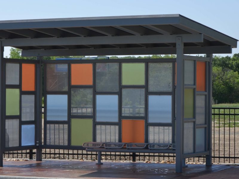 Front view of the Sierra Vista Bus Transfer Stop