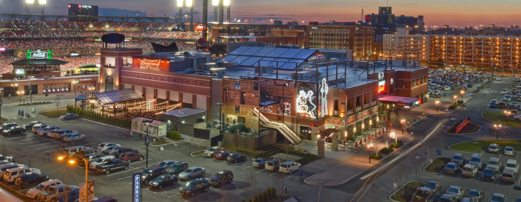 Aerial View of the Ballpark Village