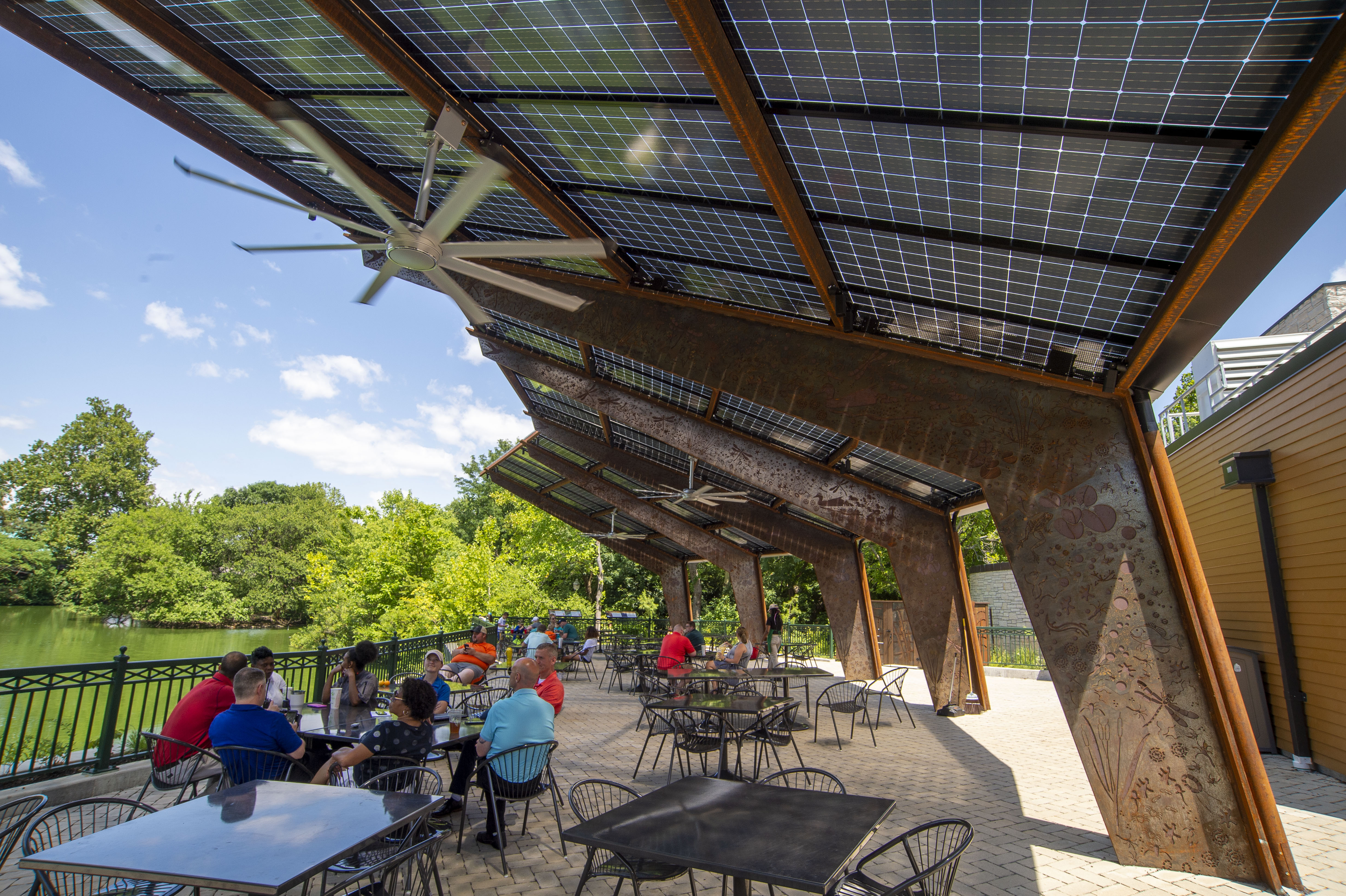 Saint Louis Zoo Solar Canopy Daytime Image