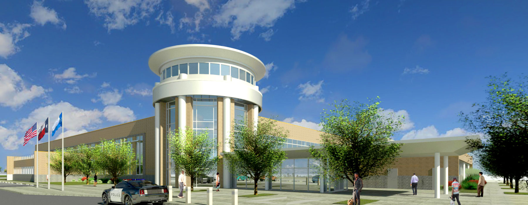 Front Rendering of the Dallas County South Government Center