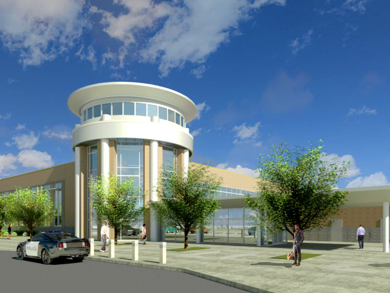 Front Rendering of the Dallas County South Government Center