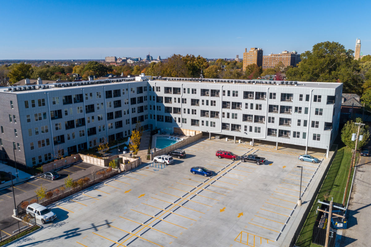 Aerial View of Grand Flats Luxury Apartments