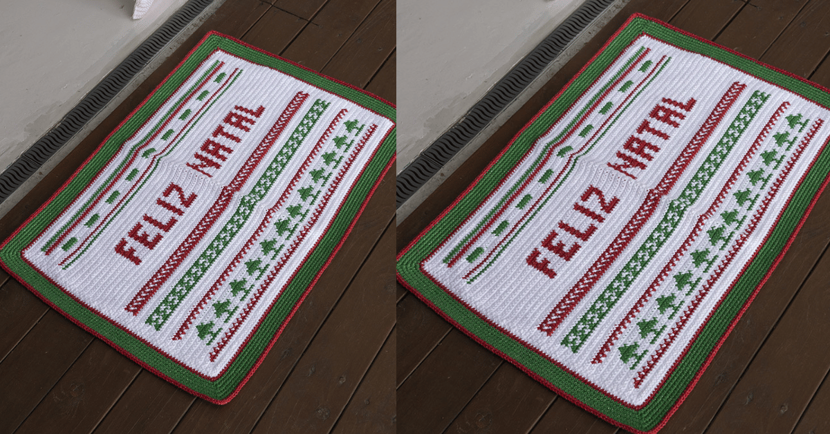 Arrase no natal com o tapete feliz natal: Passo a passo com gráficos