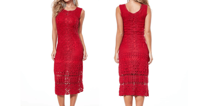 Vestido de crochê para o natal: Passo a passo