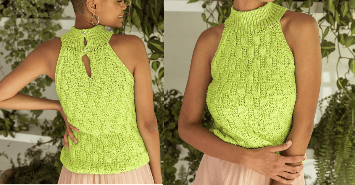 Fique linda no verão com essa blusinha de tricô: Passo a passo com gráficos