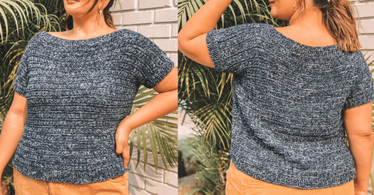 Fique linda com a blusinha de manga em tricô: Passo a passo com gráficos