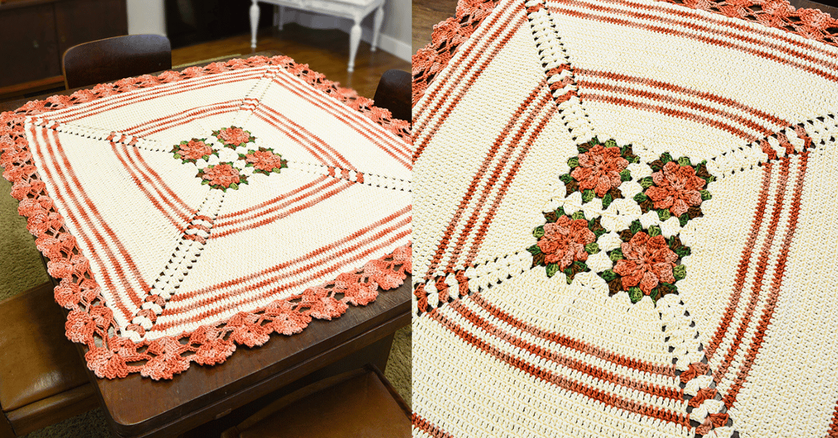 Faça de um jeito fácil e simples um centro de mesa de crochê: Passo a passo com gráficos