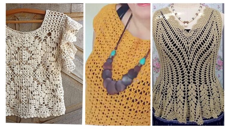 Diy para Iniciantes – Blusa de Crochê com 2 Quadrados e Mais 25 Ideias