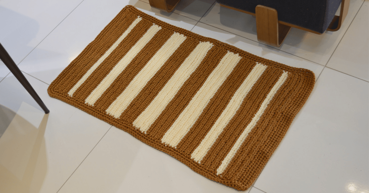 Tapete couro de crochê fácil e rápido: Receita com gráficos