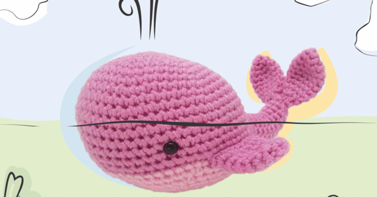 Amigurumi de baleia rosa em crochê: Passo a passo da receita