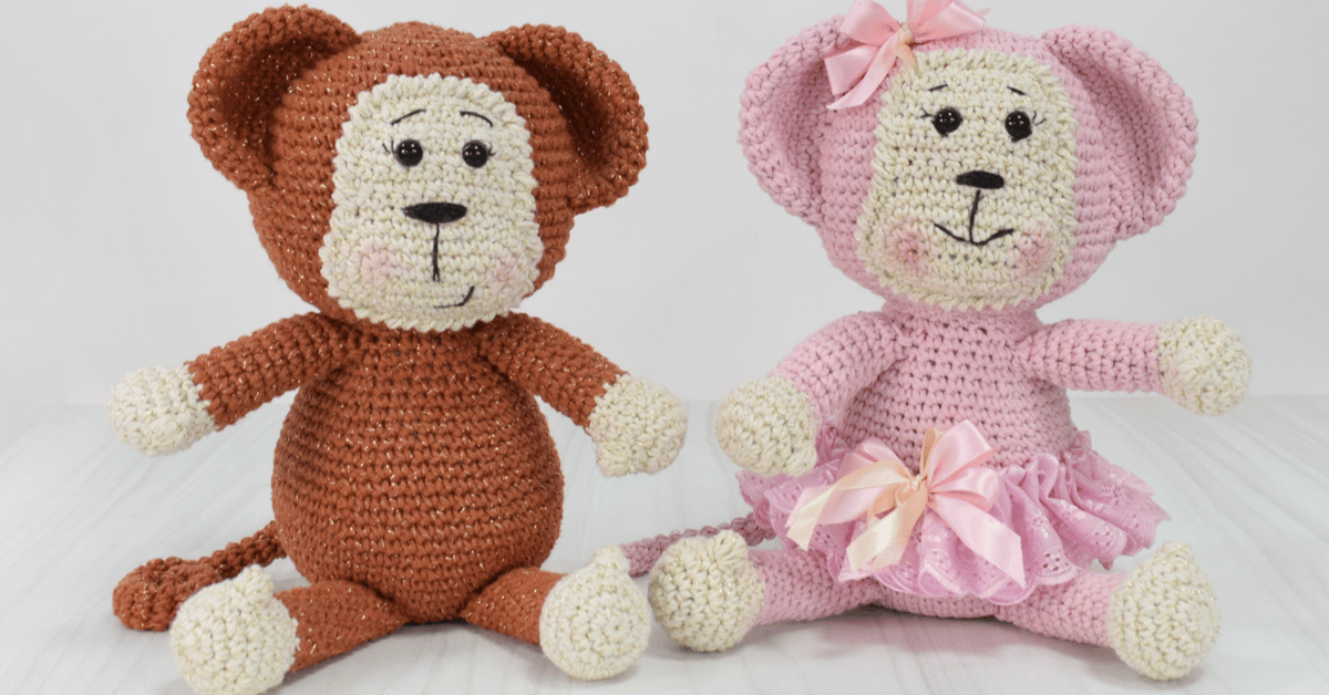 Faça o lindo amigurumi de macaquinho em crochê: Passo a passo da receitinha