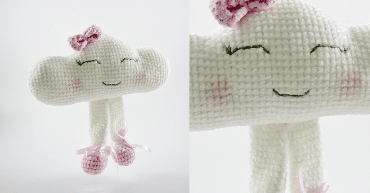 Amigurumi Nuvem de Pelúcia em Crochê: Passo a passo da receitinha