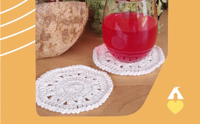 Porta-copos mandala de crochê: Uma decoração maravilhosa!