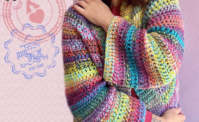 Casaco oversized de Topdown em crochê: Um desafio super divertido!
