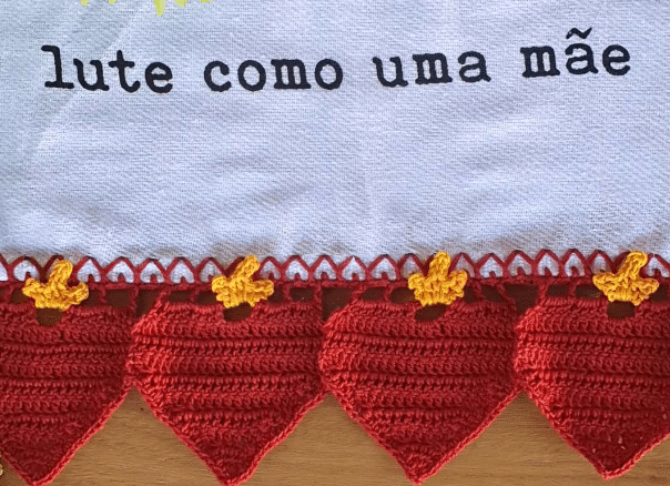 Biquinho de crochê – Barradinho Mãe feito com fio TROPFIL