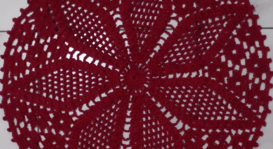 Centro de mesa vermelho